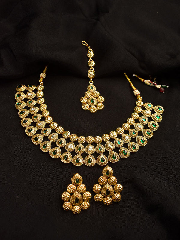 Green Necklace Set (Set of 3)